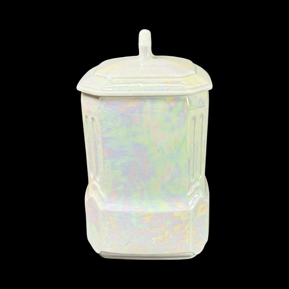 MEPOCO‎ Wares Rice Canister Iridescent Lustreware Made In Germany Vintage